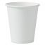 Single-Sided Poly Paper Hot Cups, 6 oz, White, 50/PK, 20 PK/CS