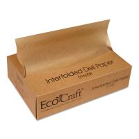EcoCraft® Interfolded Soy Wax Deli Sheets, 8x10.75, 500/Box, 12 Boxes/CS