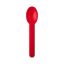 Red Premium Heavy Duty 6.5 Gauge Frozen Yogurt Dessert Spoon