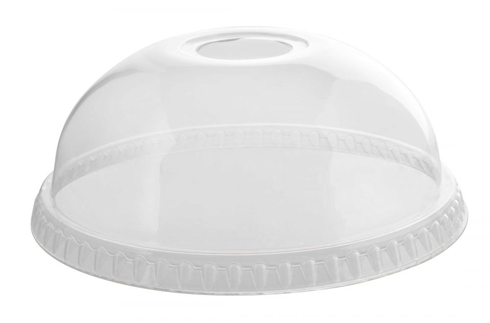 Super Sips� PETE Dome Lids W/Hole Fits 12-24 Oz. Pet Dome Lid W/Hole (98 Mm)