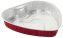 Handi-Foil Aluminum Red Heart Baking Pan w/Dome Lid Combo, 9 3/16"x9 5/8" (Pack of 10)