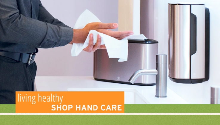 Handwashing with disposable paper towel