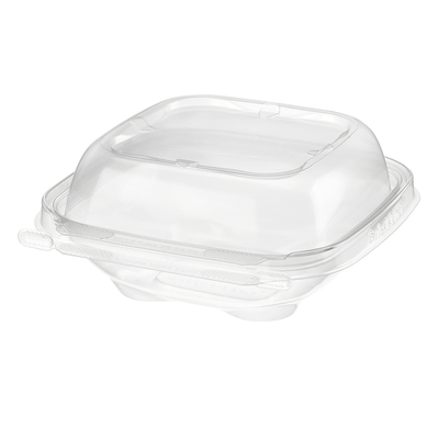 Safe-T-Chef® C5512XDV Square Tamper Evident Container 12 oz., Clear, 264/CS