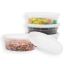 MULMEHË Heavy Duty Deli Containers with Lids, Clear, 8 oz., 48 Pack