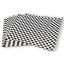 MULMEHË 12x12" Grease Resistant Deli Wrap, Basket or Box Liner, Black and White Checkered, 100 Pack