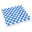 MULMEHË 12x12" Grease Resistant Deli Wrap, Basket or Box Liner, Blue and White Checkered, 100 Pack