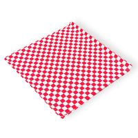 MULMEHË 12x12" Grease Resistant Deli Wrap, Basket or Box Liner, Red and White Checkered, 100 Pack