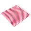 MULMEH 12x12" Grease Resistant Deli Wrap, Basket or Box Liner, Red and White Checkered, 100 Pack