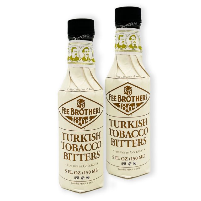 MULMEHË Exclusive Recipe Guide and Fee Brothers® Turkish Tobacco Bitters Bundle, 2 Bottles