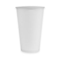 MULMEH Disposable Paper Coffee Beverage Hot Cups, White, 16 oz, Case of 1000