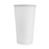 MULMEHË Disposable Paper Coffee Beverage Hot Cups, White, 20 oz, Case of 600