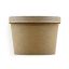 MULMEHË 8 oz. Kraft Paper Food Containers with Vented Lids, 25 Pack