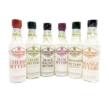 Fee Brothers Cocktail Bitters, Set of 6: Rich & Refined Gift Collection