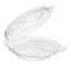 Essentials SureLock® SLP110 Round Clamshell 10" Pie & Quiche Container 105 oz., Clear, 200/CS