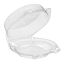 Essentials SureLock® SLP118 Deep Round Cake & Pie Clamshell Container 91.3 oz., Clear, 200/CS