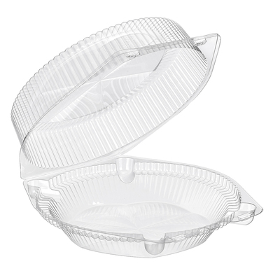 Essentials SureLock® SLP119 Round Clamshell Container 120 oz., Clear, 200/CS