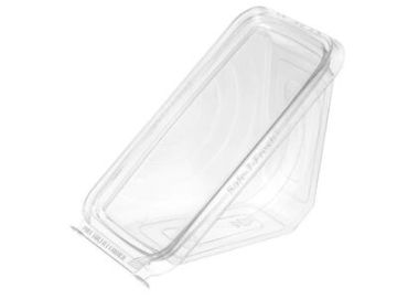 Safe-T-Fresh® Rectangles TS1SW Tamper Evident Sandwich Wedge Container 18 oz., Clear, 288/CS