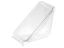 Safe-T-Fresh® Rectangles TS1SW Tamper Evident Sandwich Wedge Container 18 oz., Clear, 288/CS