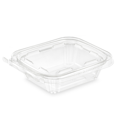 Safe-T-Fresh® Rectangles TS8 Rectangle Tamper Evident Container 8 oz., Clear, 240/CS