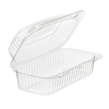 Essentials ValuPack® VPP781 Rectangle Clamshell Container 45 oz., Clear, 300/CS